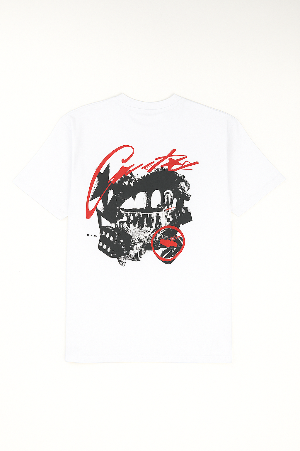 Mens T-shirt - Grunge Mens Oversized Graphic Tee